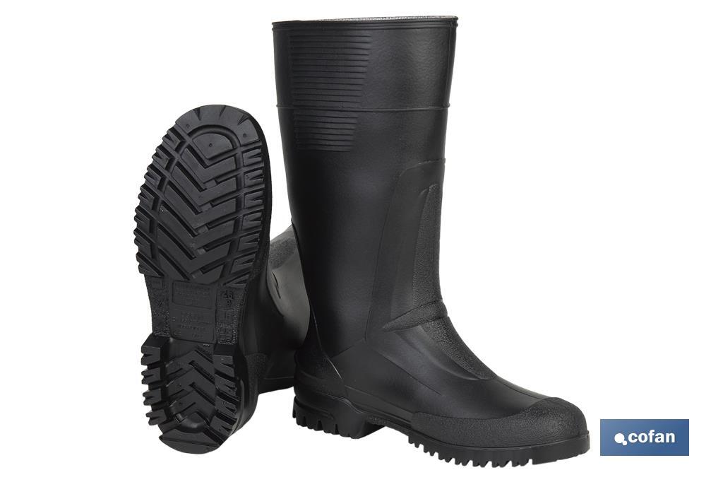 BOTA ALTA DE AGUA PVC NEGRA TALLA 45 (PACK: 1 UDS)