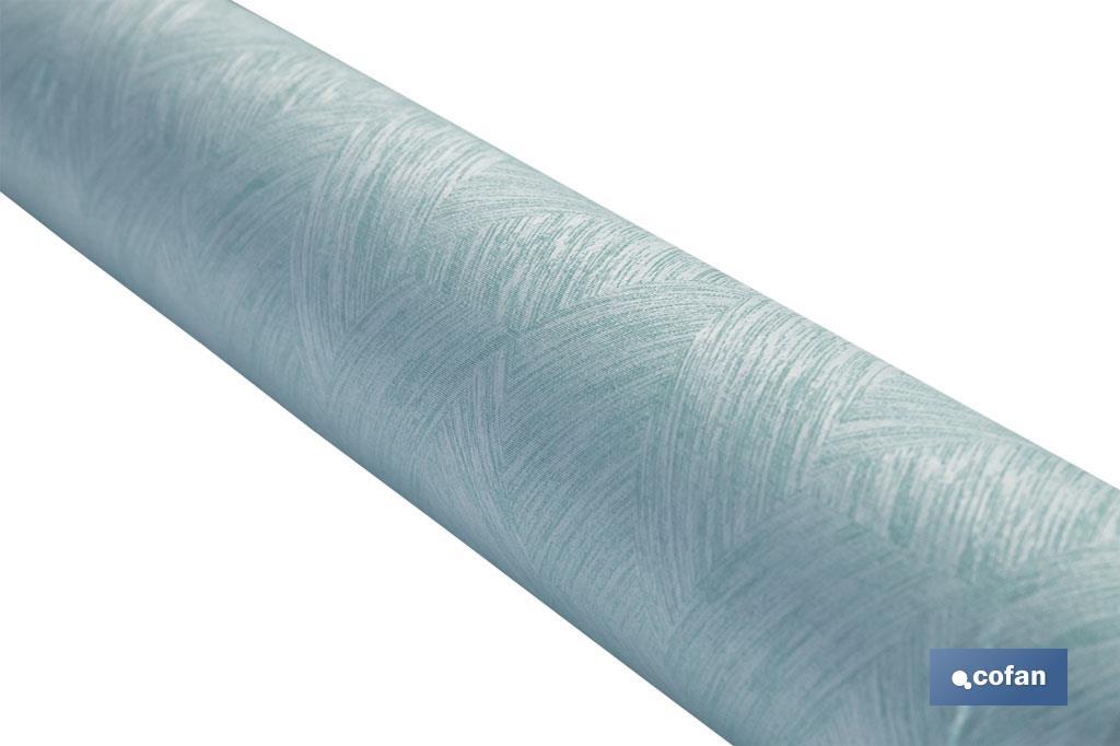 ROLLO DE MANTEL  ANTIMANCHAS RESINADO TURQUESA 60%ALG/40%POL1,40 x 20 m (PACK: 1 UDS)