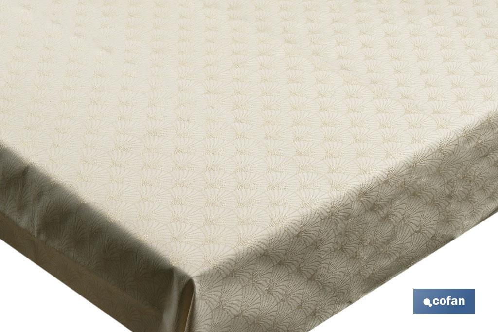 Mantel antimanchas resinado y confeccionado | Protección contra manchas | Material: 50 % de poliéster, 45 % de algodón | Difere